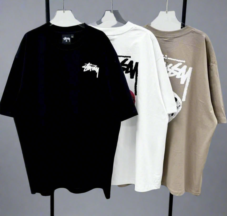 Stussy POM, Casual T-shirt, Unisex