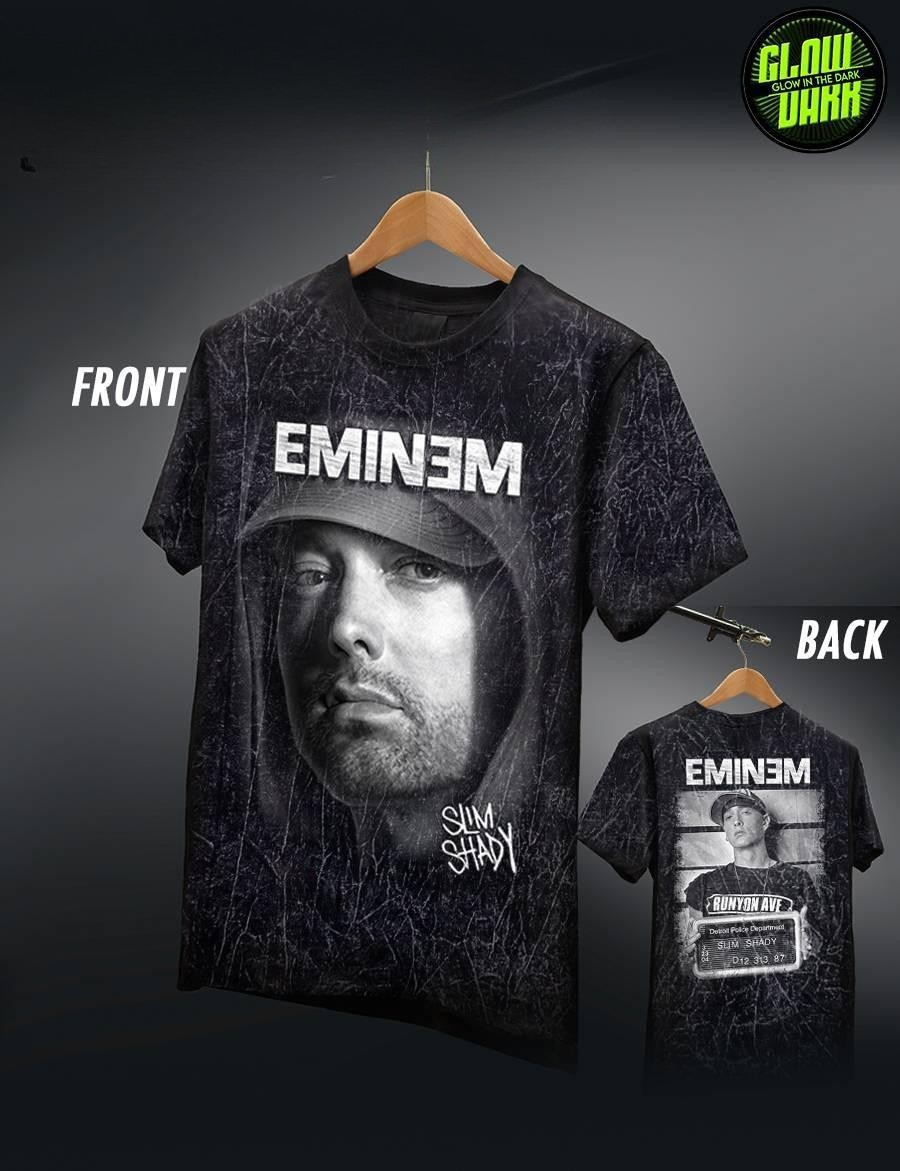 Eminem Slim Shady, Stone Wash, Unisex (Glow in the Dark)