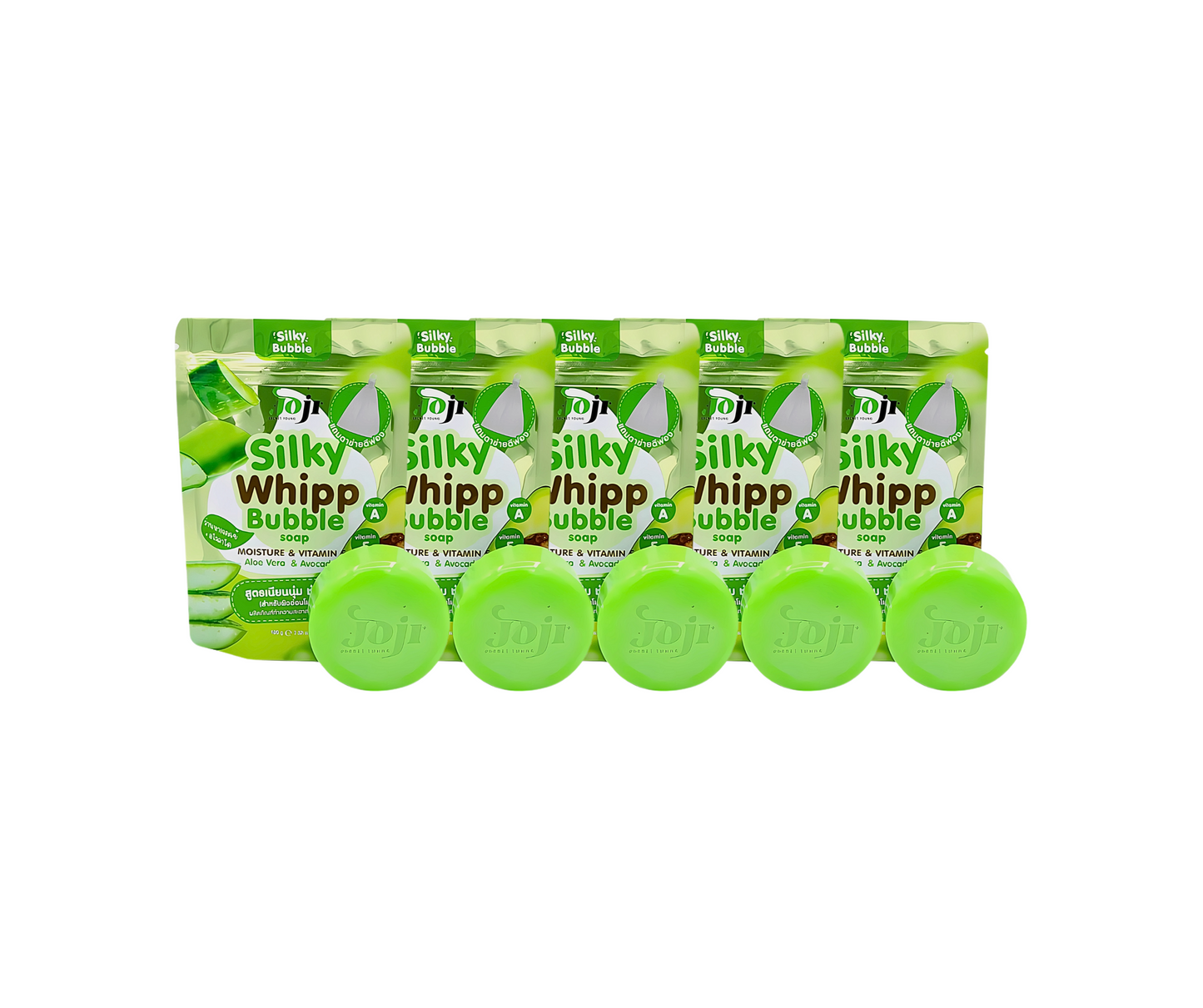 Joji Secret Young Silky Whipp Bubble Soap Moisture & Vit E Aloe Vera & Avocado