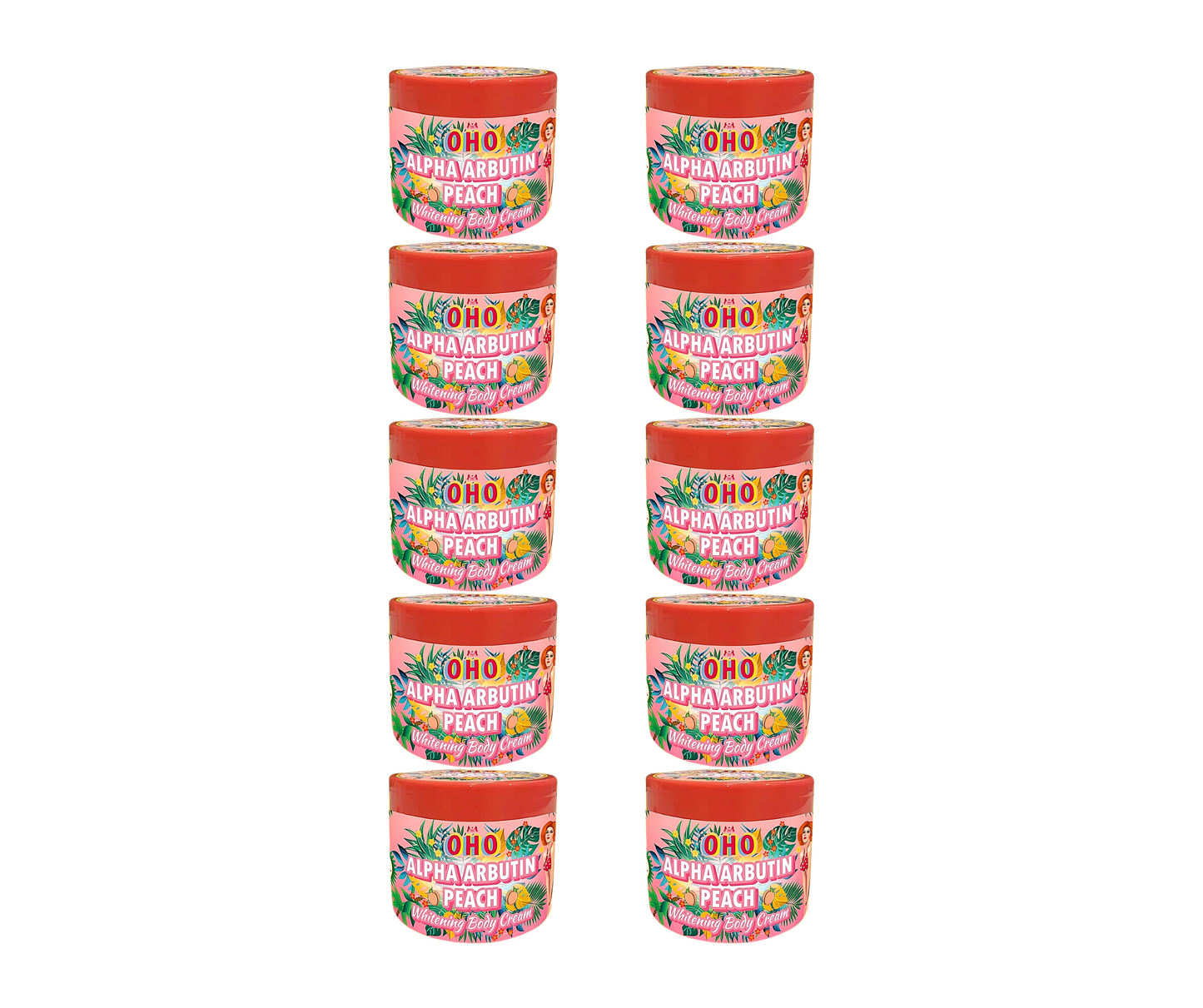 OHO Alpha Arbutin Peach Whitening Body Cream