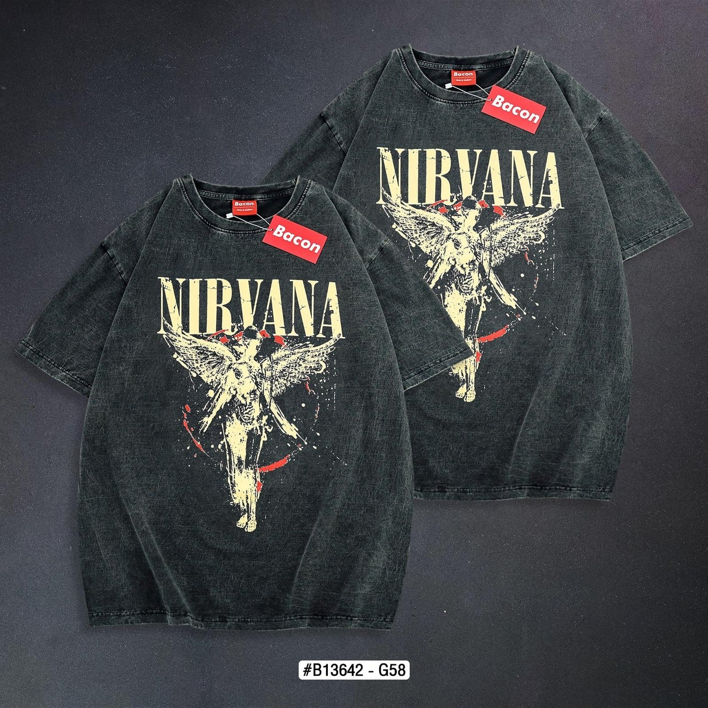 Nirvana , Acid Wash, Unisex