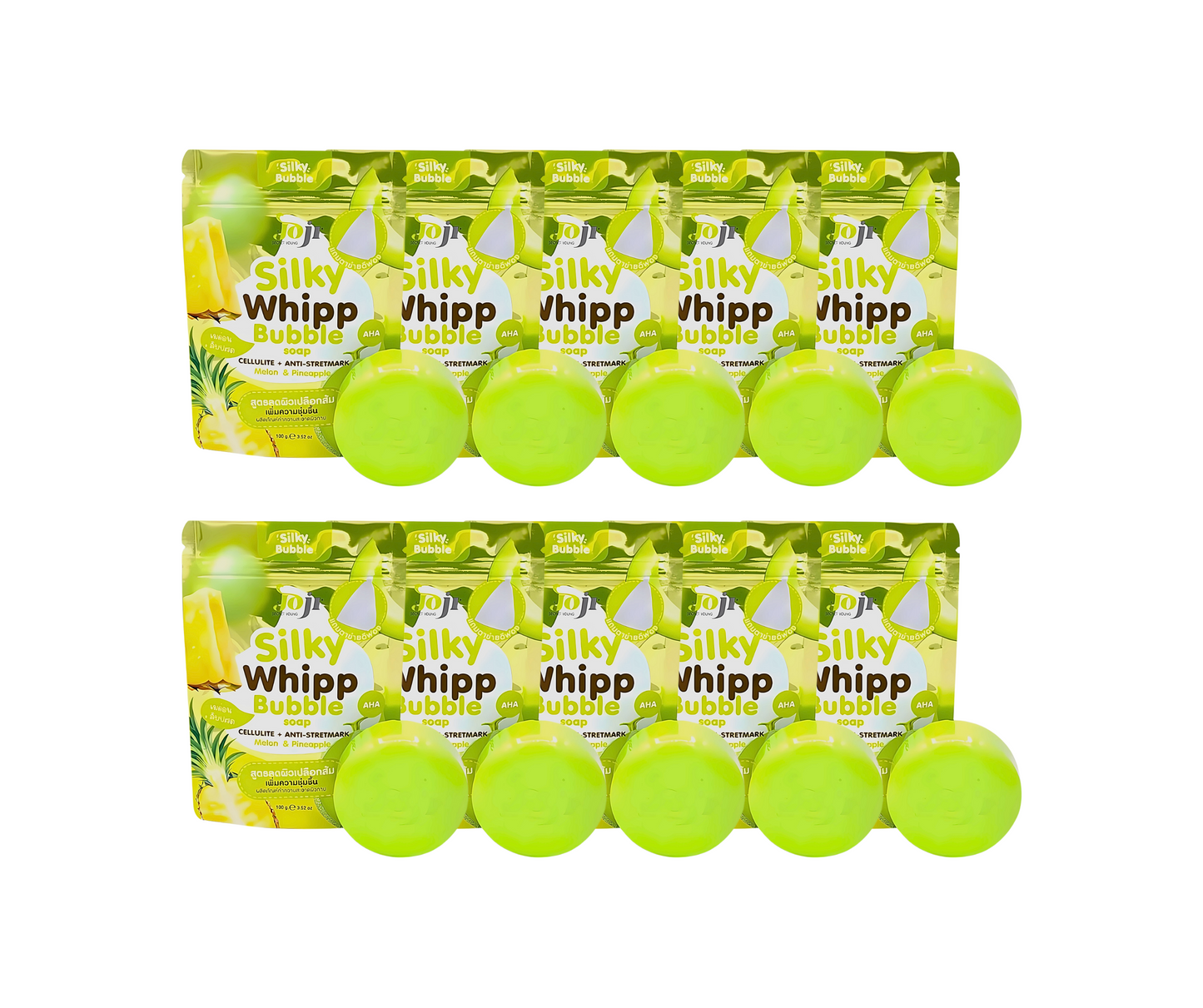 Joji Secret Young Silky Whipp Bubble Soap Cellulite + Anti-Stretch Mark Melon & Pineapple