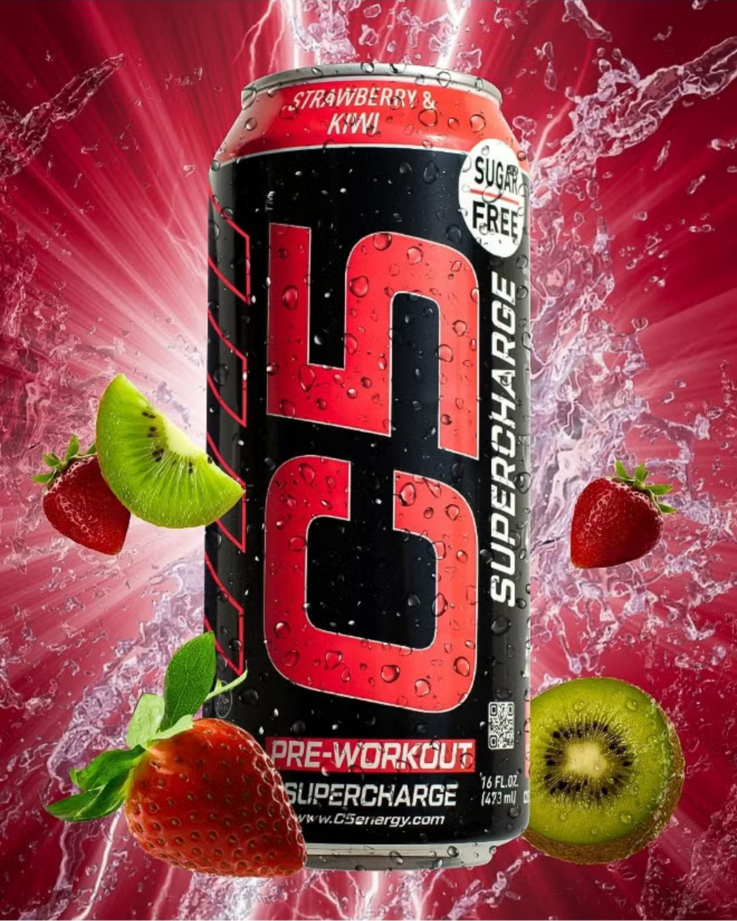 C5 Pre-Workout Supercharge Energy Drink 473ml