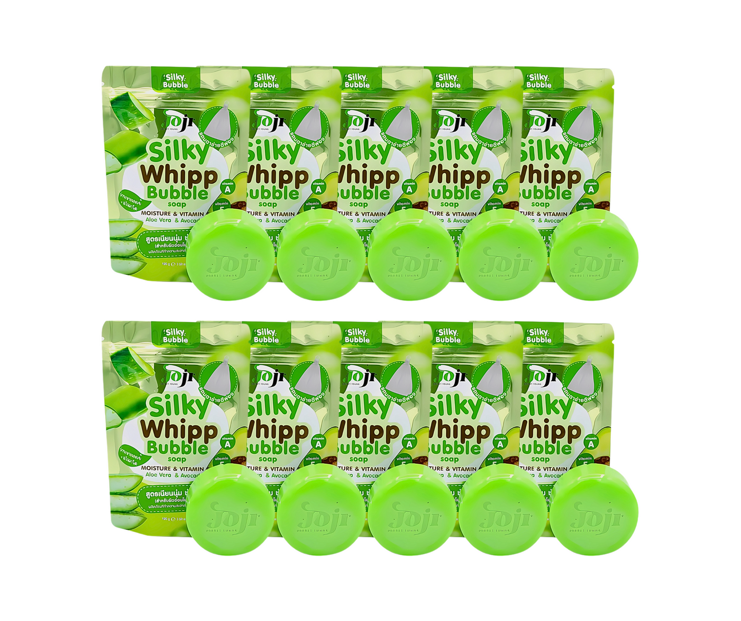 Joji Secret Young Silky Whipp Bubble Soap Moisture & Vit E Aloe Vera & Avocado