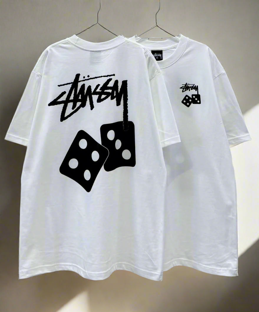 Stussy Dice POM, Casual T-shirt, Unisex