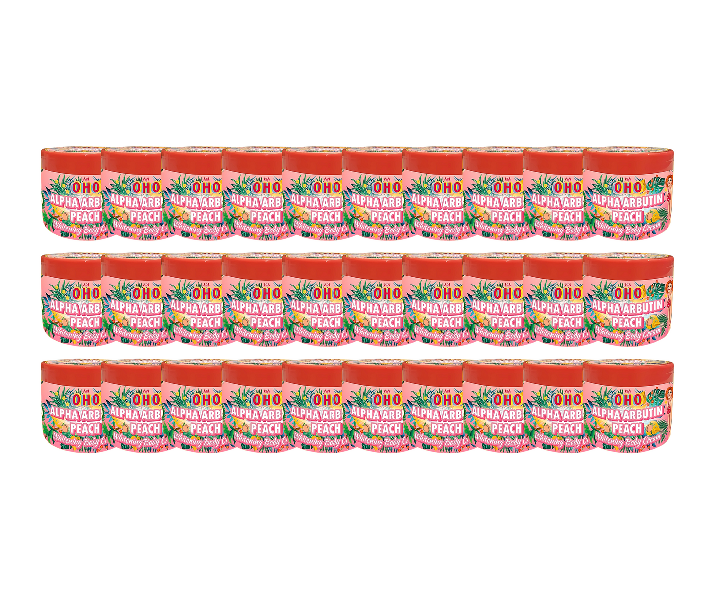 OHO Alpha Arbutin Peach Whitening Body Cream
