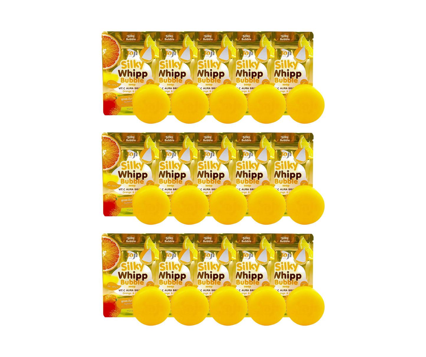 Joji Secret Young Silky Whipp Bubble Soap Vit. C Aura Bright Orange & Lime