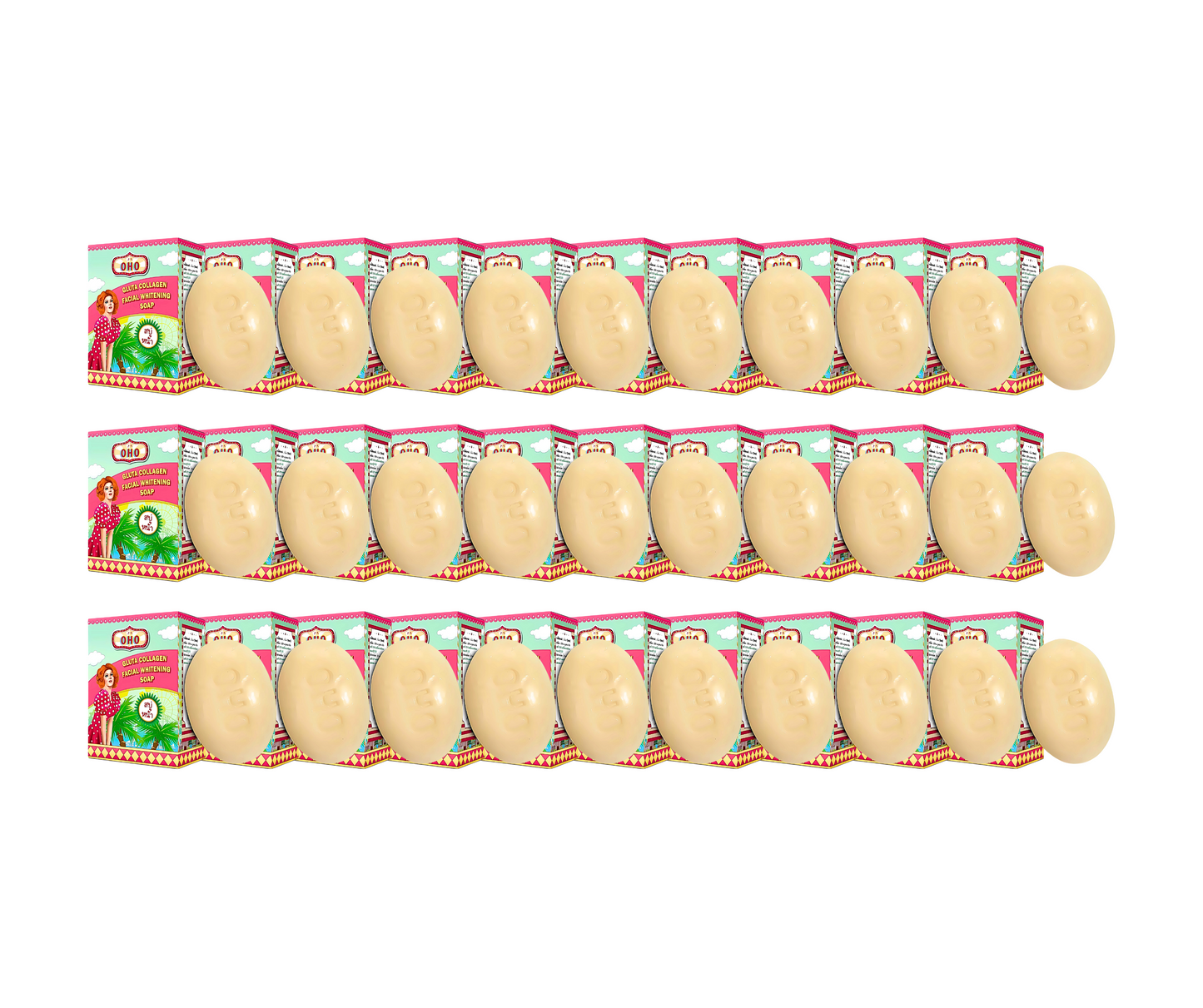 OHO Gluta Collagen Facial Whitening Soap