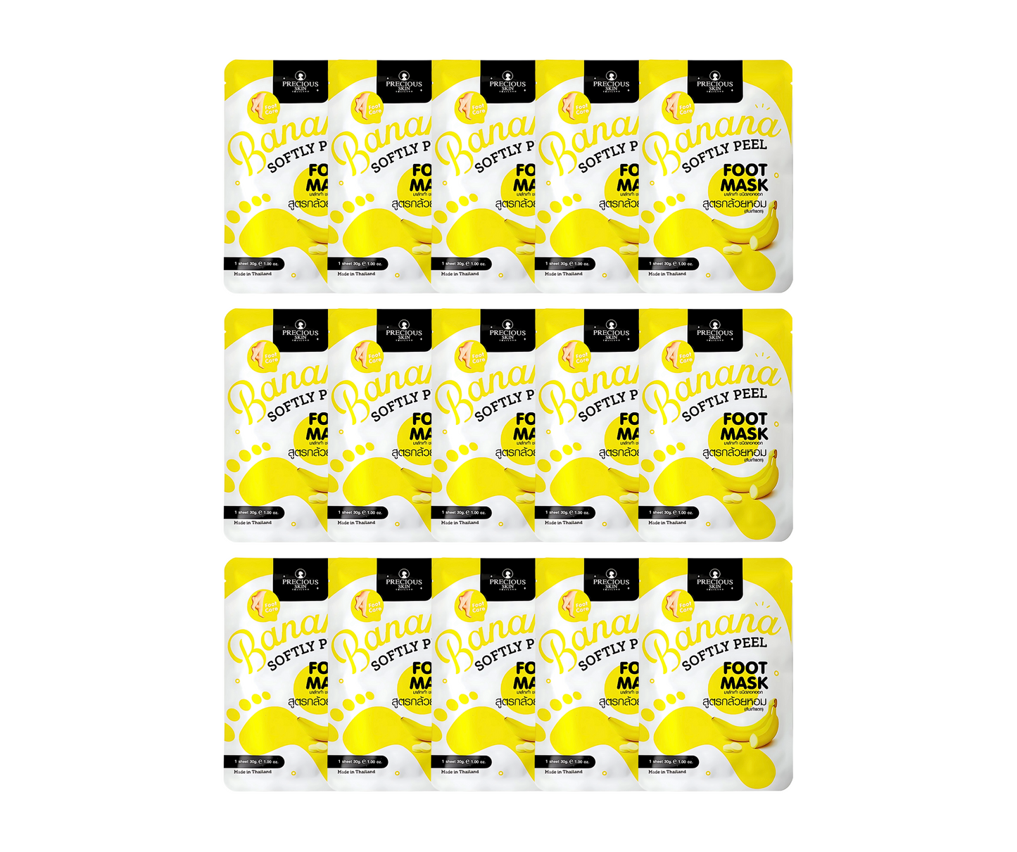 Precious Skin Banana Medium Peel Foot Mask