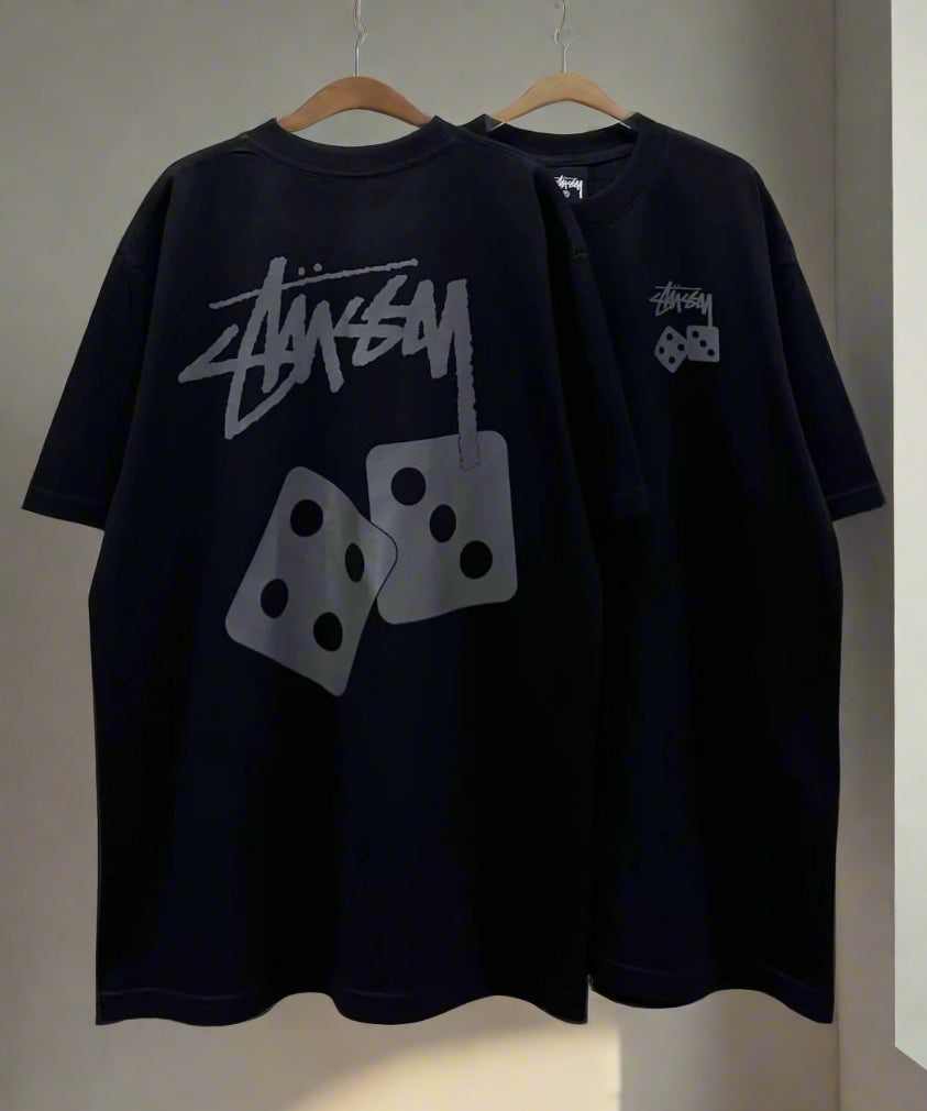 Stussy Dice POM, Casual T-shirt, Unisex