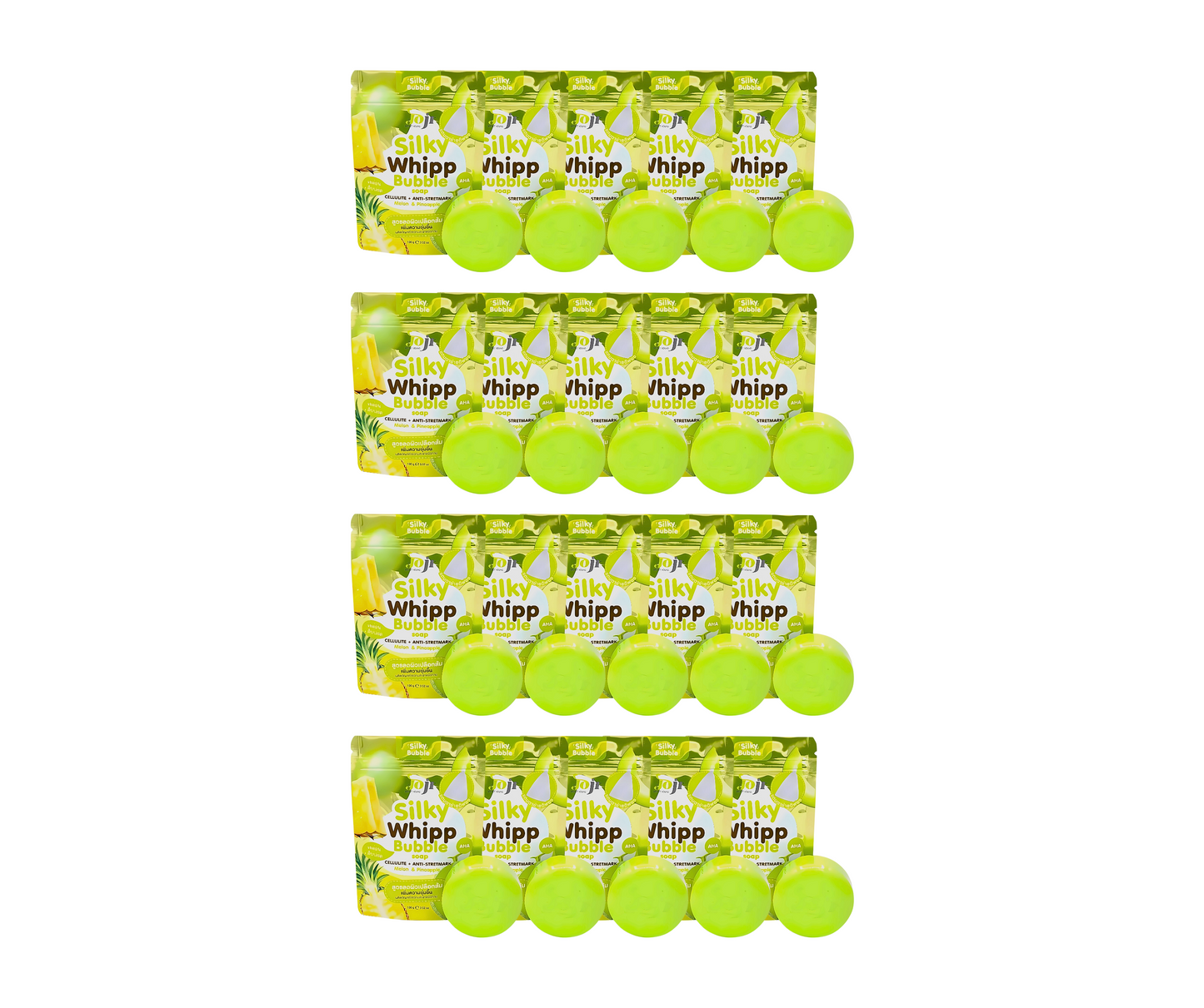 Joji Secret Young Silky Whipp Bubble Soap Cellulite + Anti-Stretch Mark Melon & Pineapple