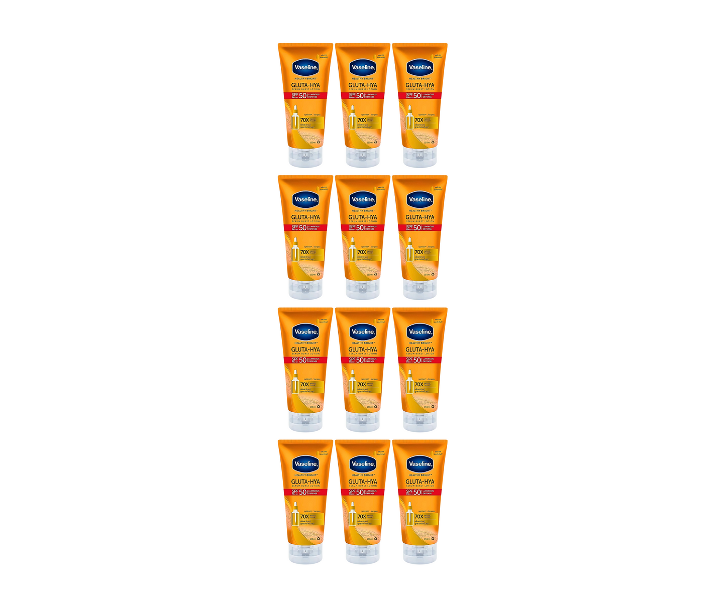 Vaseline Gluta-Hya Serum Burst Lotion Luminous Defense SPF50 PA+++