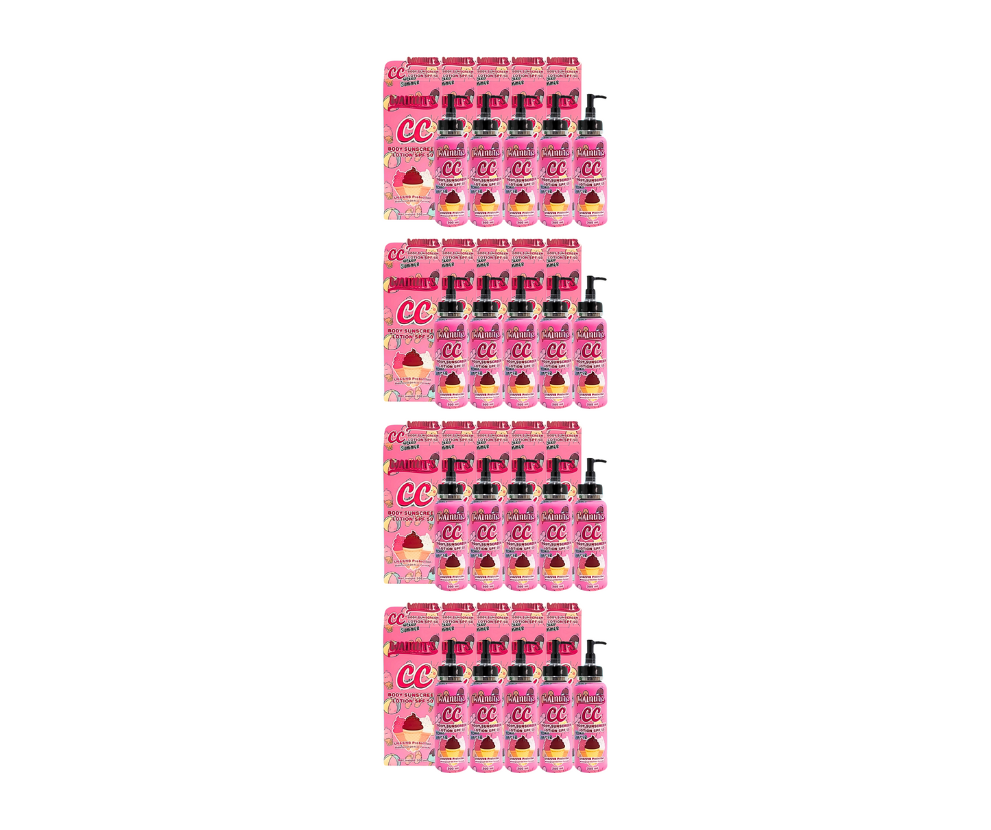 Walnuts CC Body Sunscreen Lotion SPF 50 (pink)