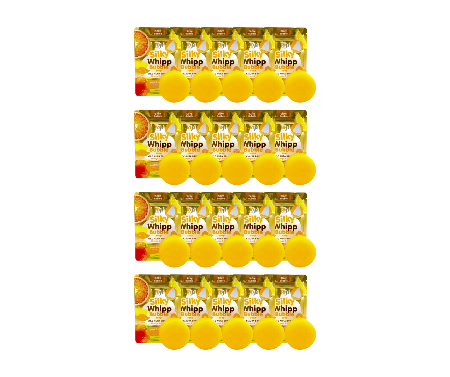 Joji Secret Young Silky Whipp Bubble Soap Vit. C Aura Bright Orange & Lime