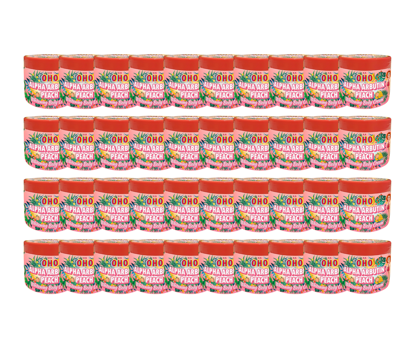 OHO Alpha Arbutin Peach Whitening Body Cream