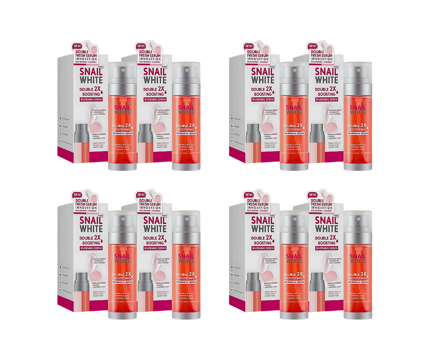 Snail White Double 2x Boosting Whitening Serum