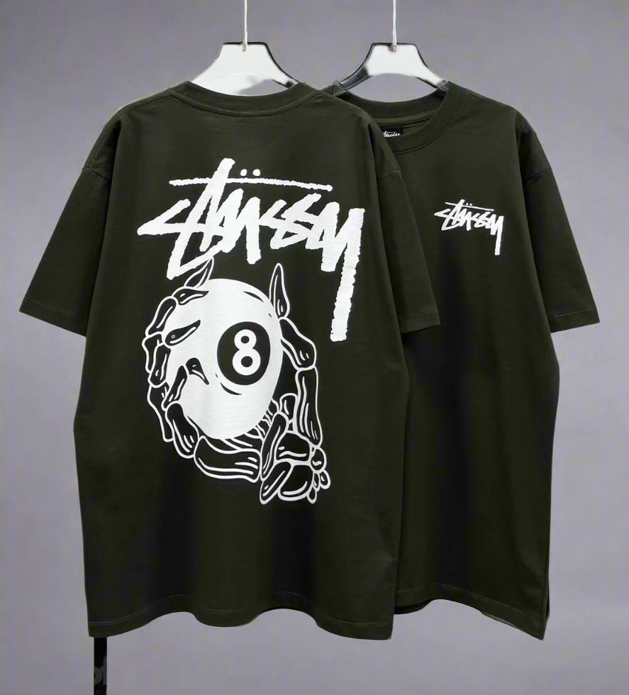 Stussy (8 Ball Pool) POM, Casual T-shirt, Unisex
