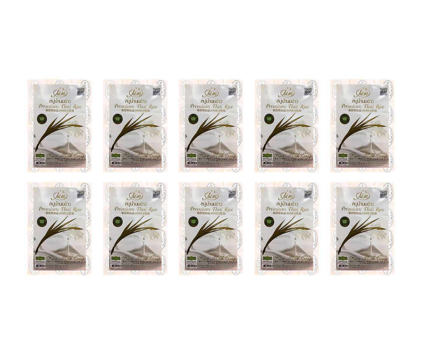 Jam Premium Thai Rice Soap x12, 65g