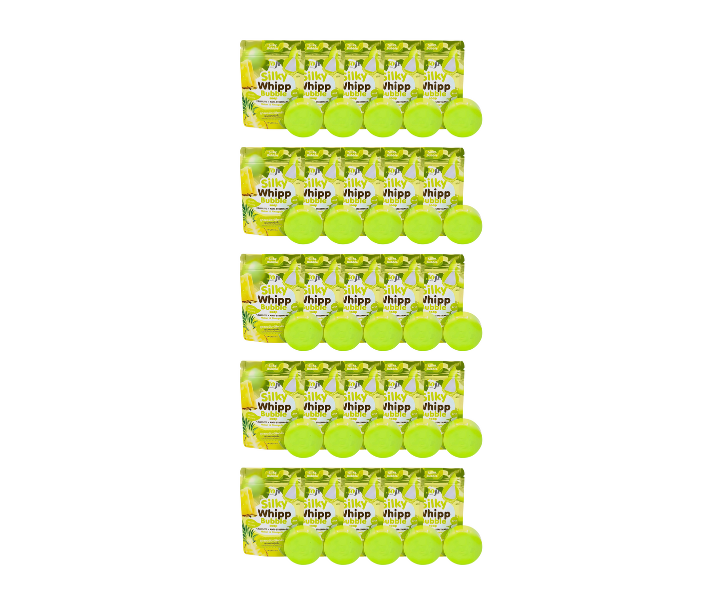Joji Secret Young Silky Whipp Bubble Soap Cellulite + Anti-Stretch Mark Melon & Pineapple