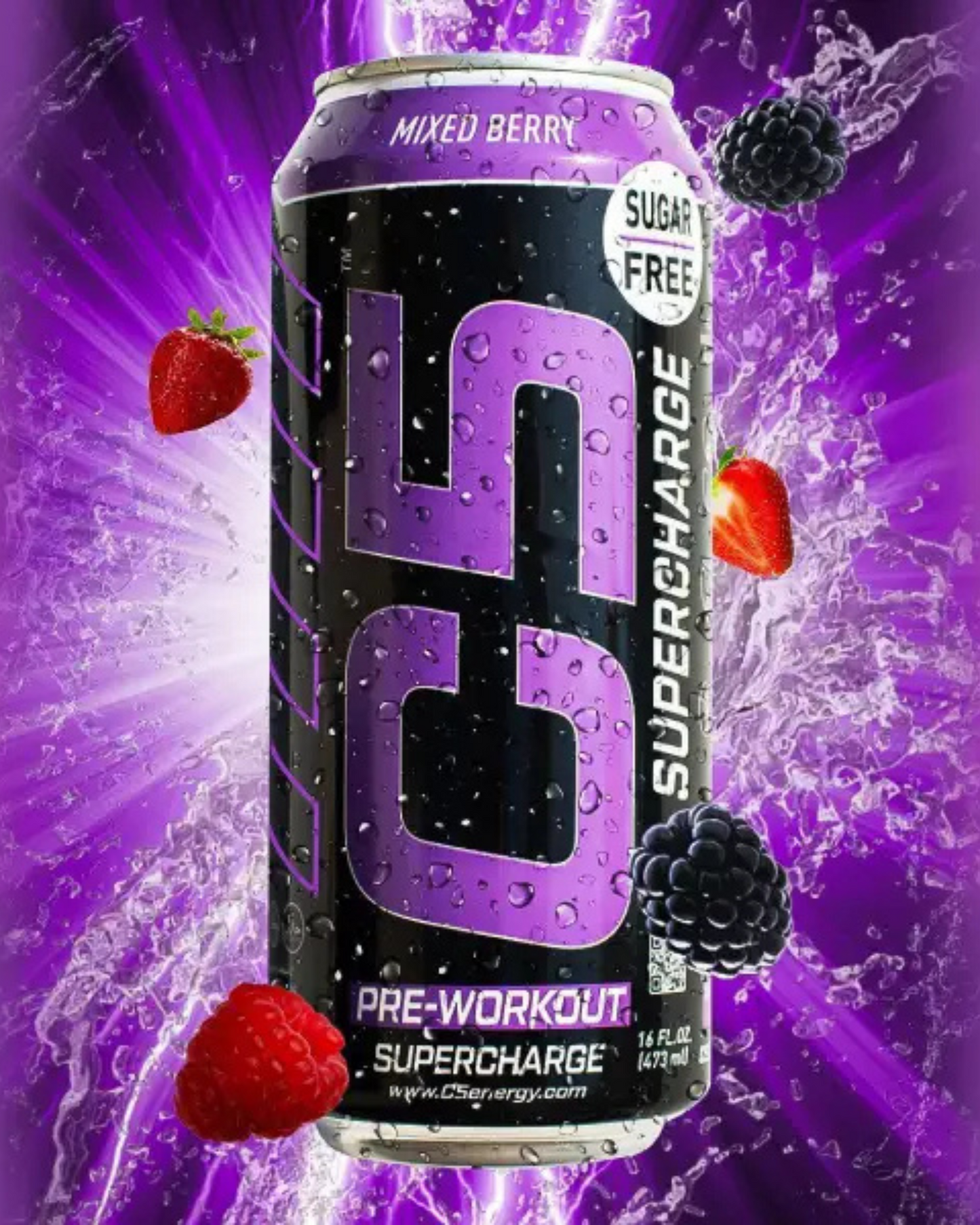 C5 Pre-Workout Supercharge Energy Drink 473ml