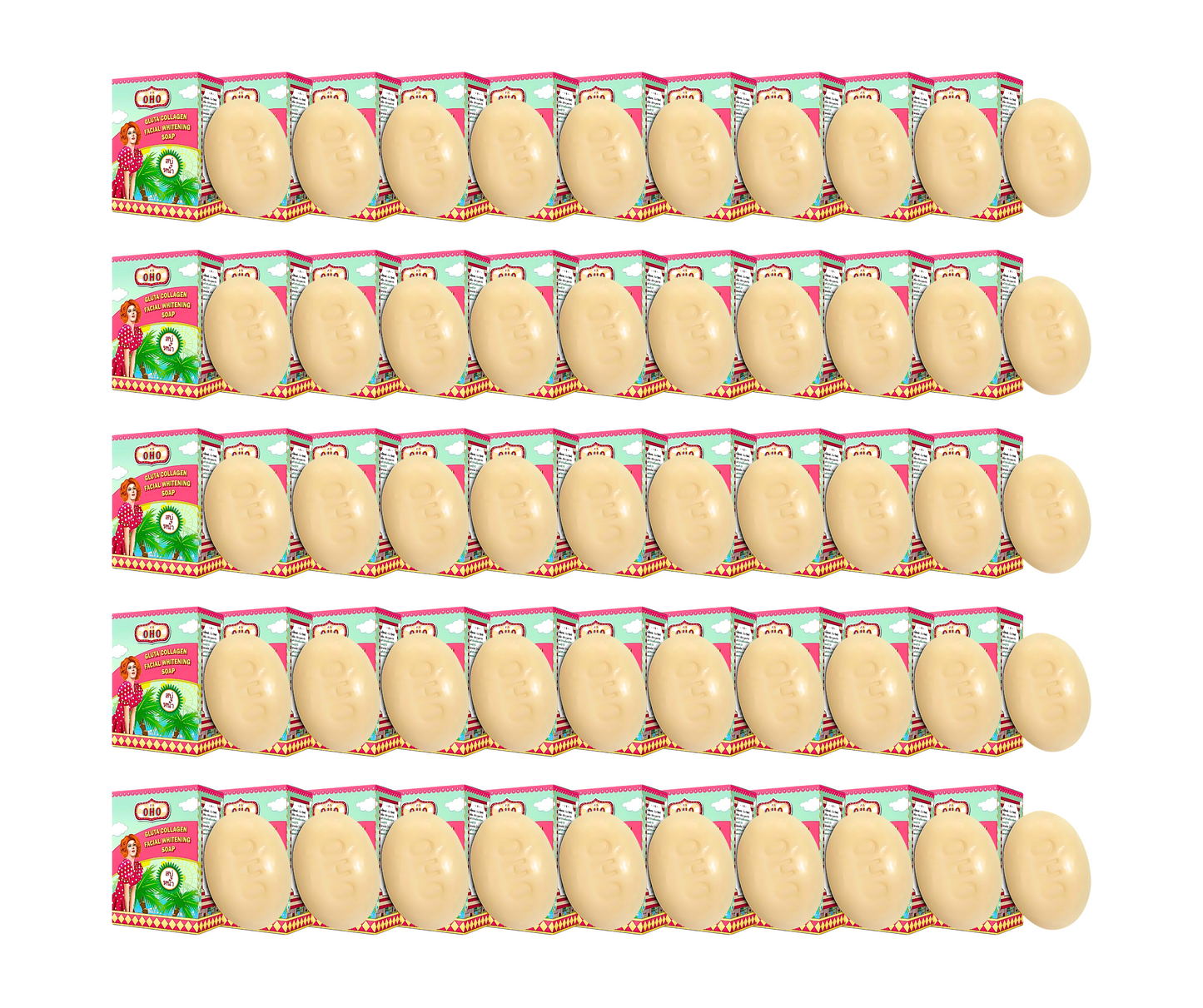 OHO Gluta Collagen Facial Whitening Soap