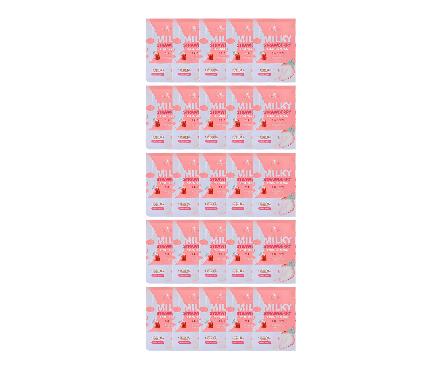 Precious Skin Milky Strawberry Essence Mask