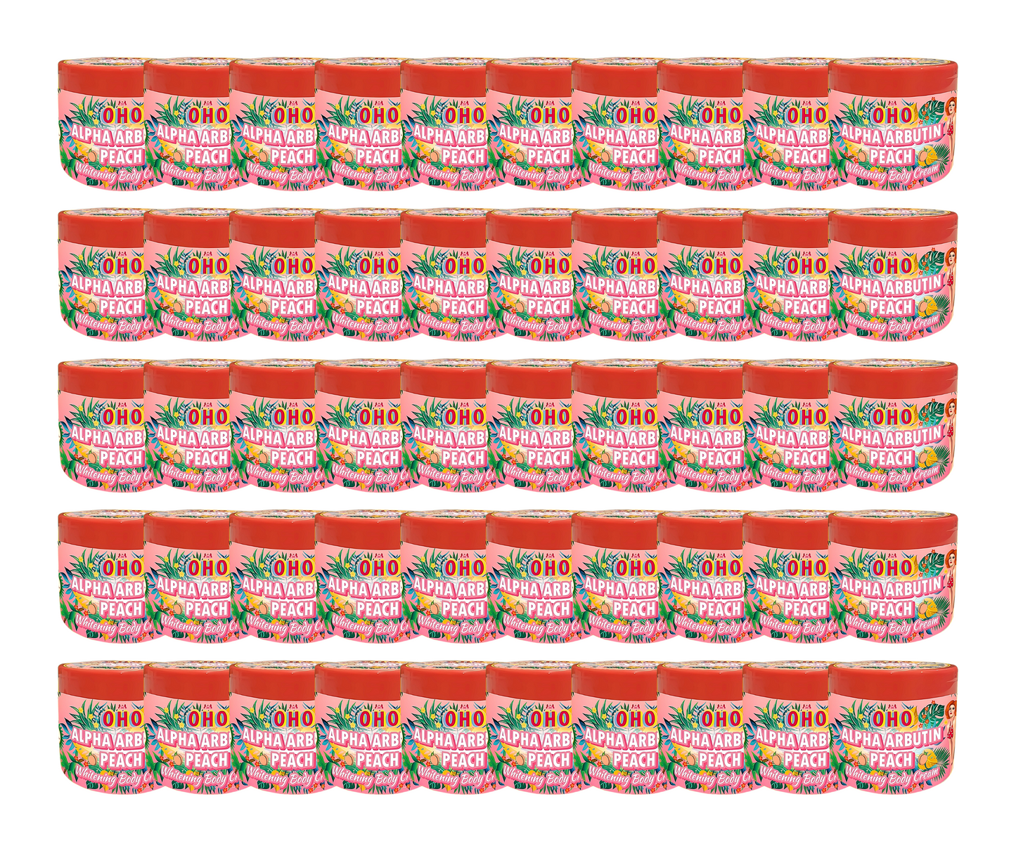 OHO Alpha Arbutin Peach Whitening Body Cream