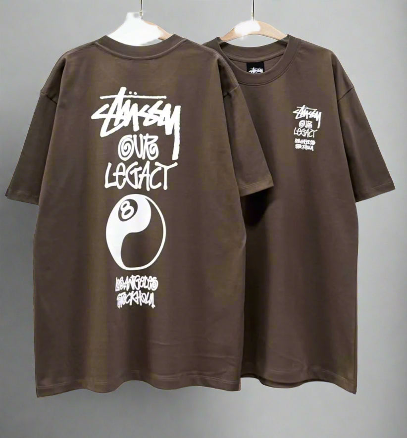 Stussy (8 Ball) POM, Casual T-shirt, Unisex