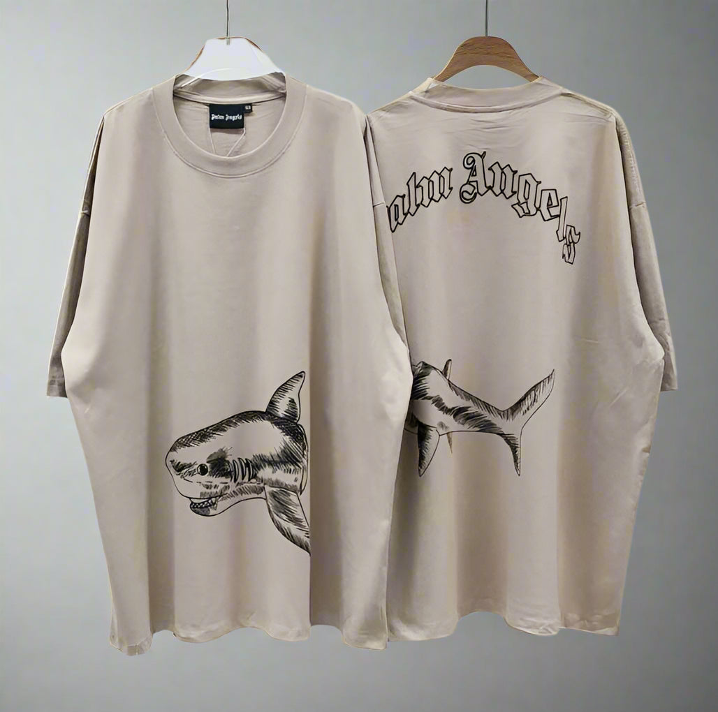 Palm Angels (Shark) POM, Casual T-shirt, Unisex