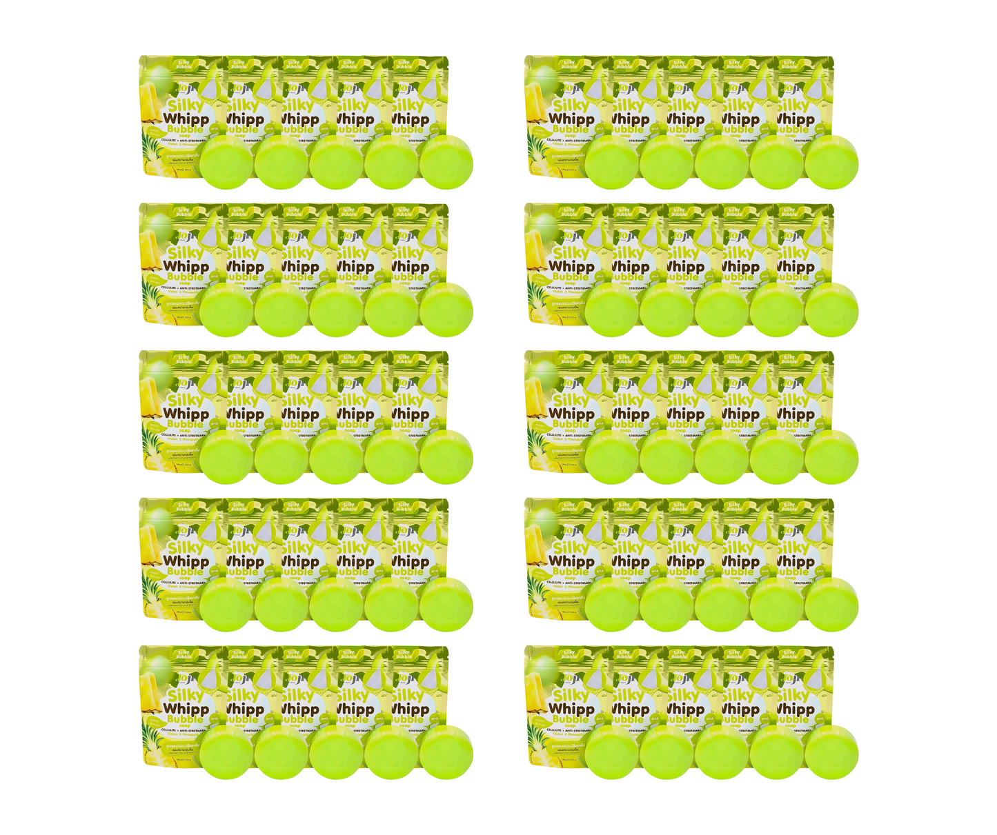 Joji Secret Young Silky Whipp Bubble Soap Cellulite + Anti-Stretch Mark Melon & Pineapple
