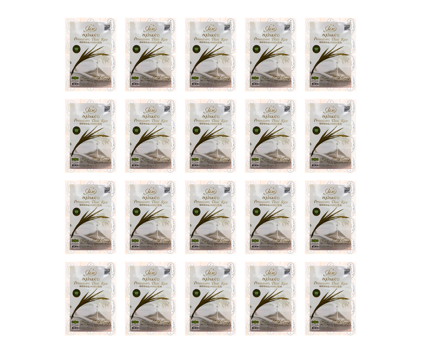 Jam Premium Thai Rice Soap x12, 65g