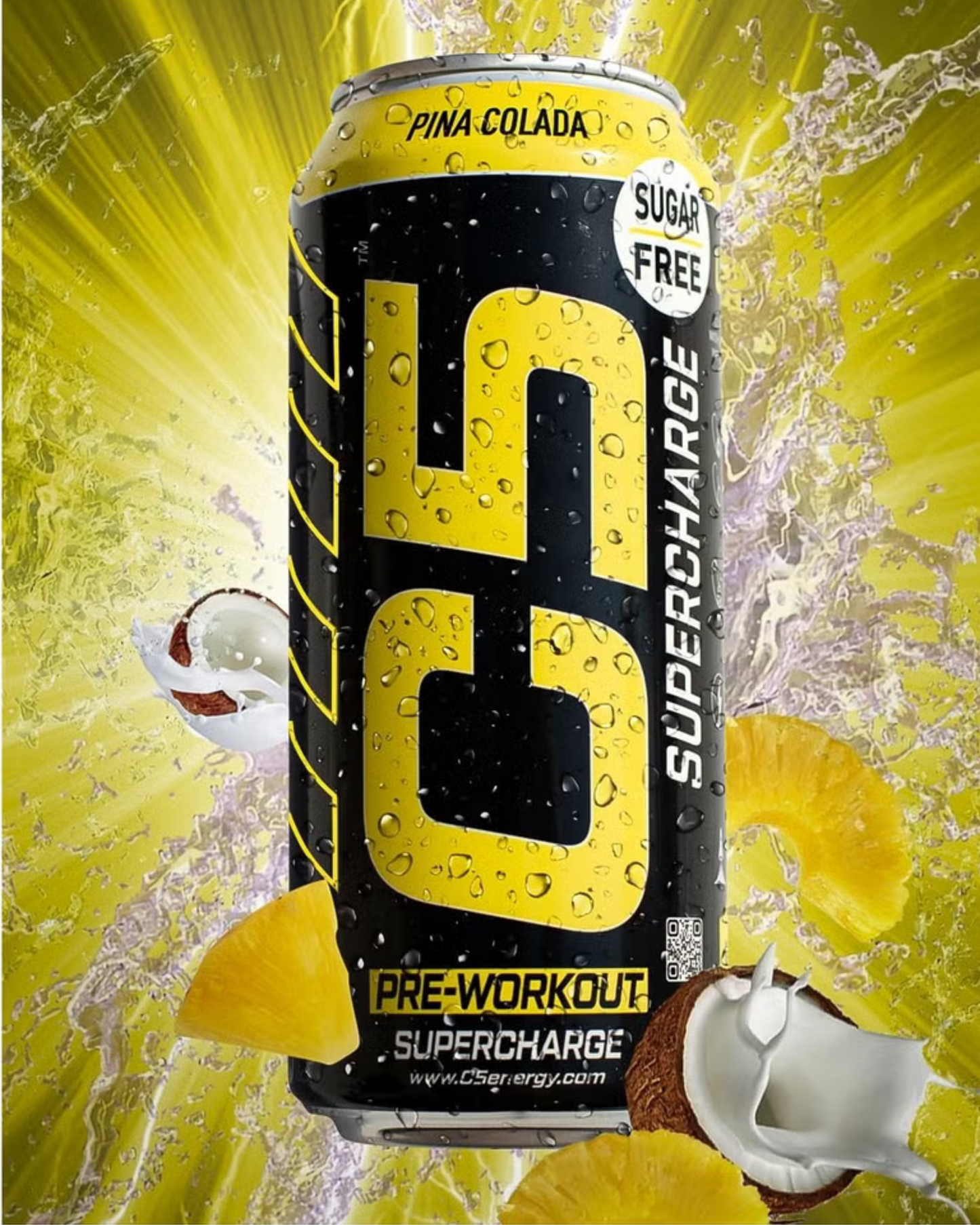 C5 Pre-Workout Supercharge Energy Drink 473ml