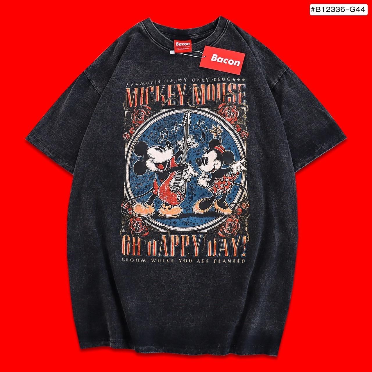 Mickey Mouse, Acid Wash, Unisex