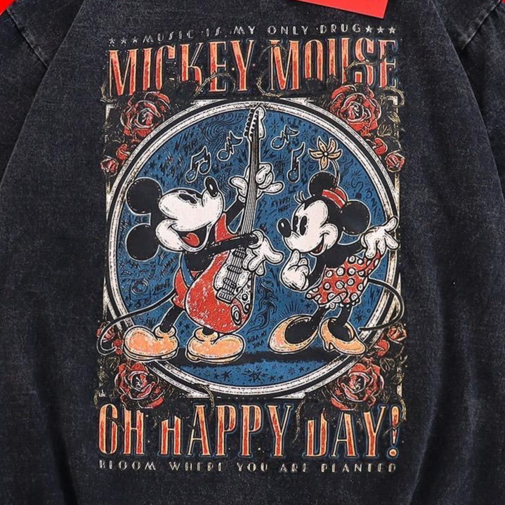 Mickey Mouse, Acid Wash, Unisex
