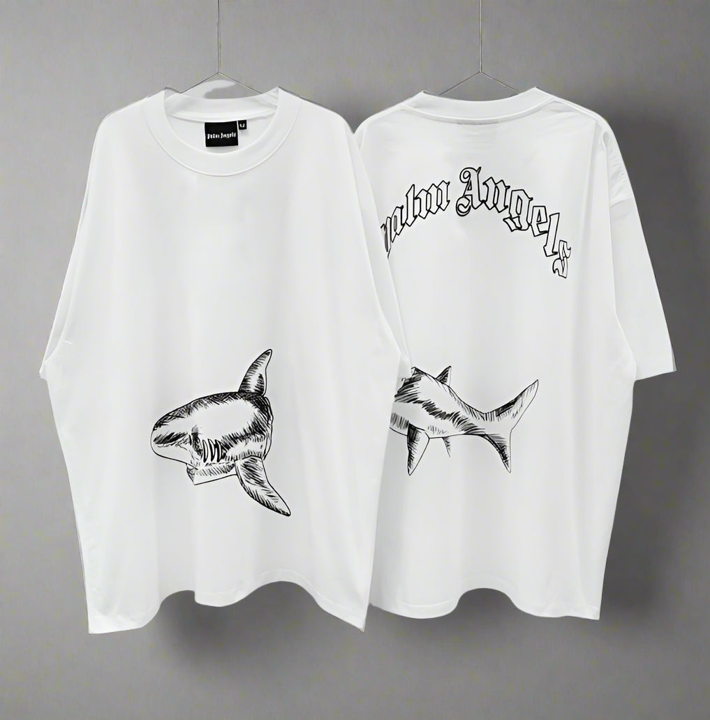 Palm Angels (Shark) POM, Casual T-shirt, Unisex