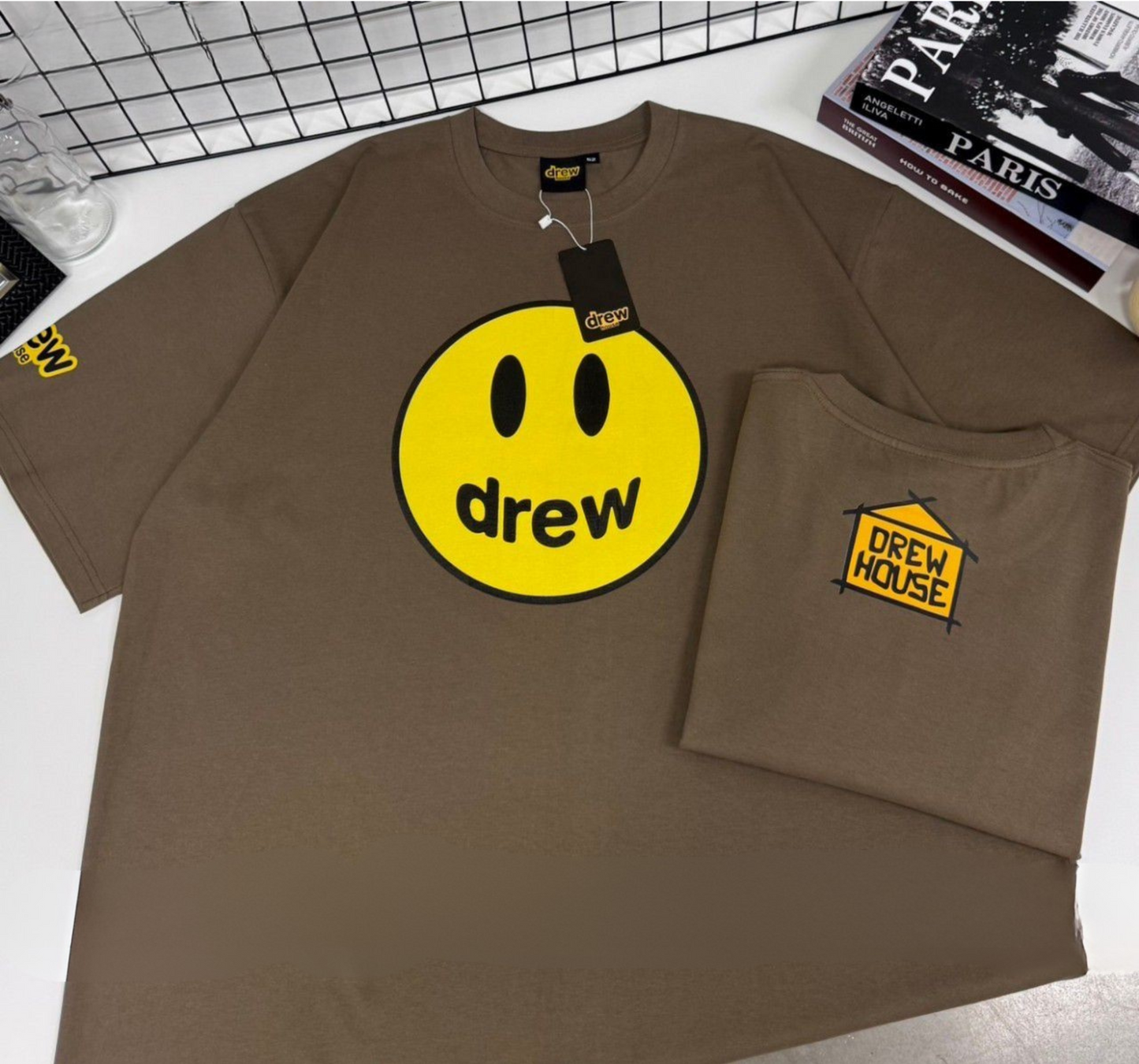 Drew House POM, Casual T-shirt, Unisex