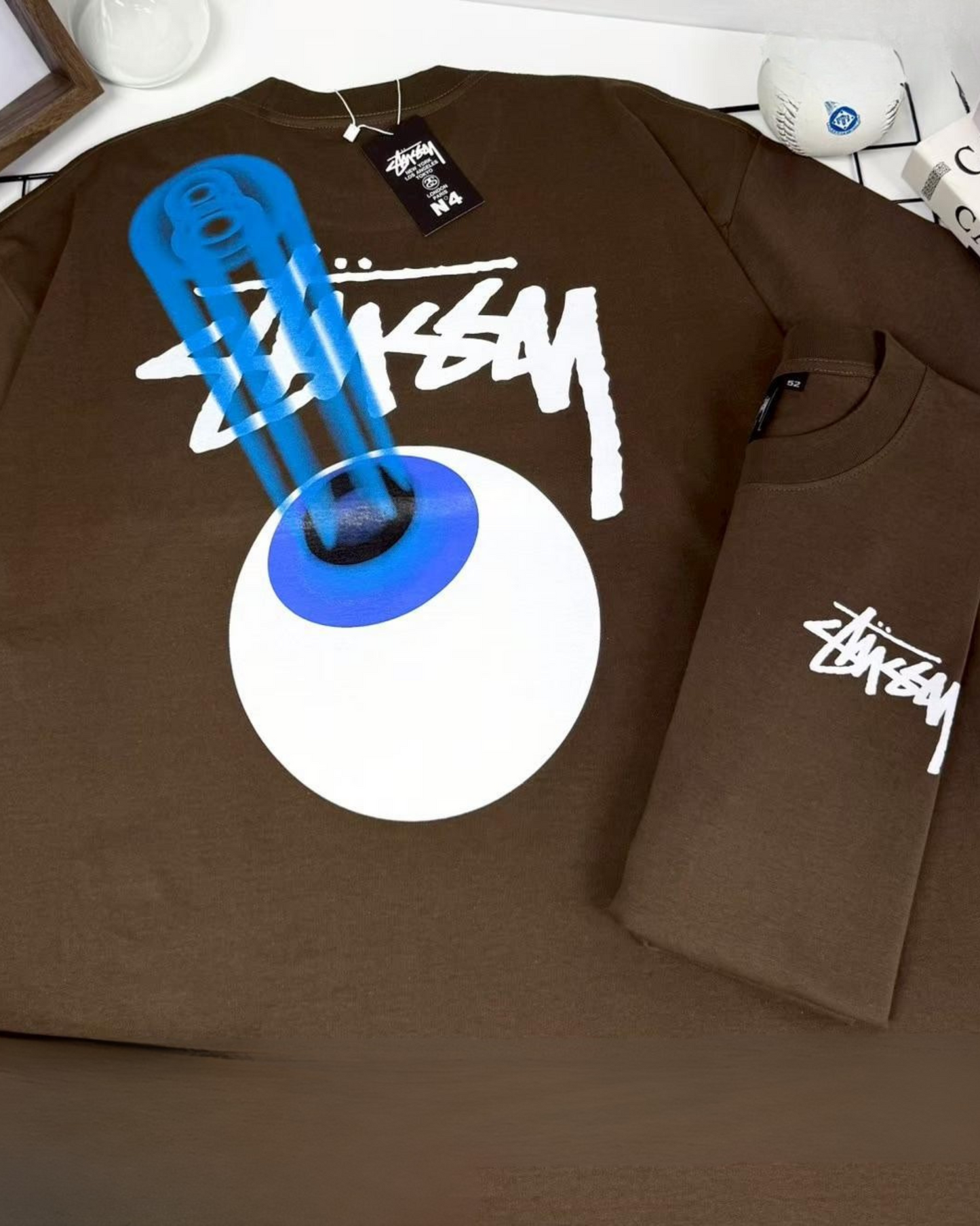 Stussy POM, Casual T-shirt, Unisex