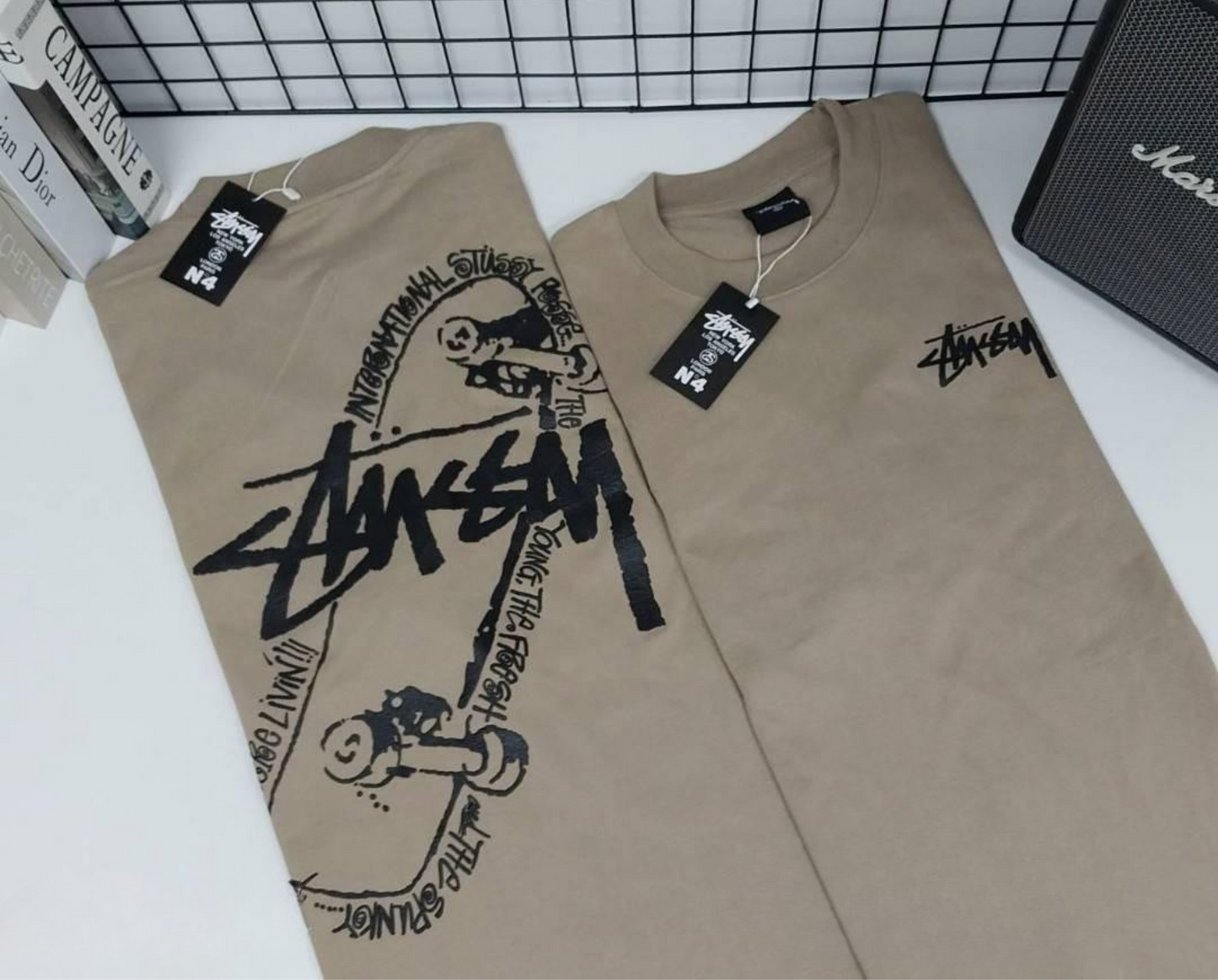 Stussy POM, Casual T-shirt, Unisex