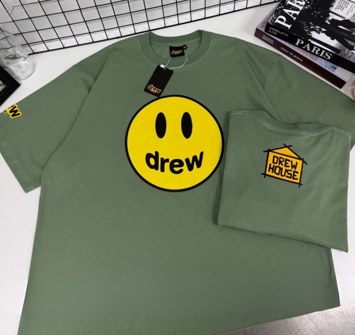 Drew House POM, Casual T-shirt, Unisex