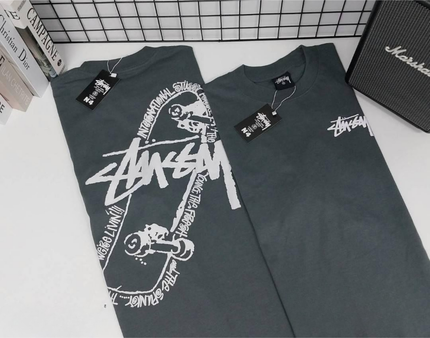 Stussy POM, Casual T-shirt, Unisex