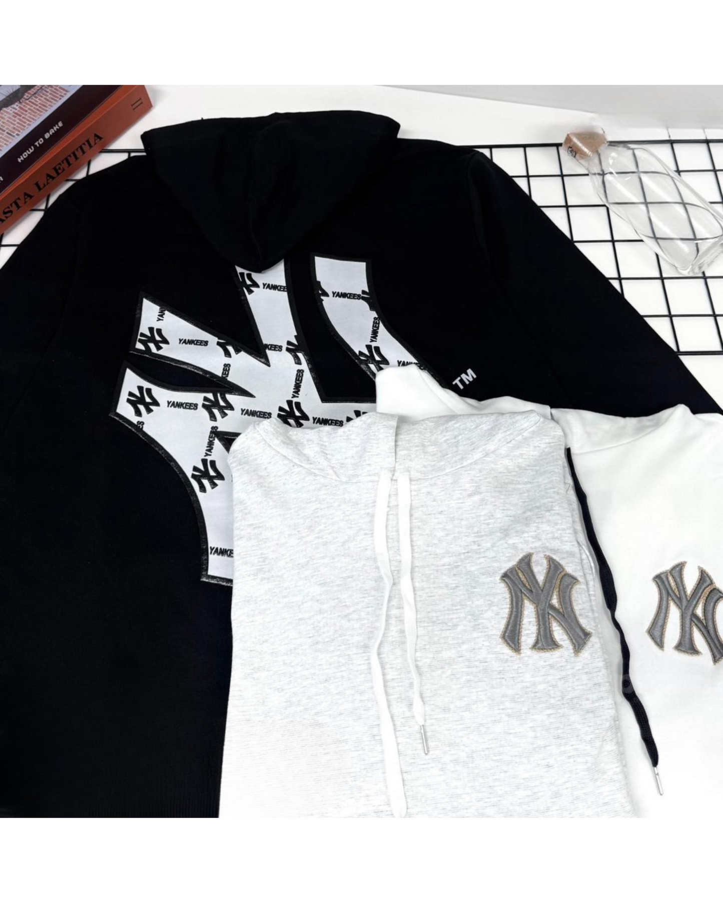 Yankees, POM Hoodie, Unisex