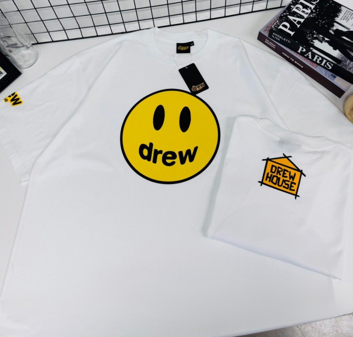 Drew House POM, Casual T-shirt, Unisex