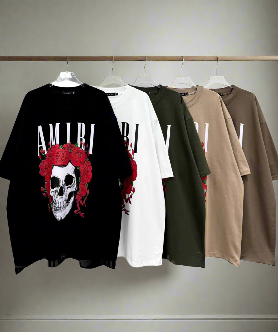 Amiri (Dead Skull) POM, Casual T-shirt, Unisex
