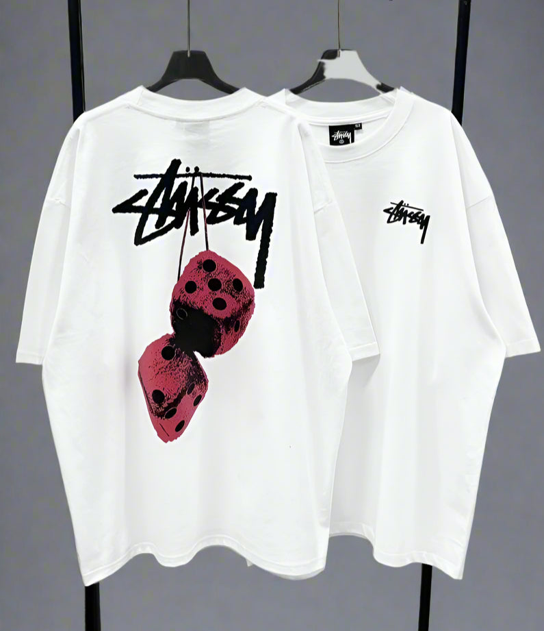 Stussy POM, Casual T-shirt, Unisex