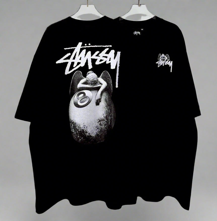 Stussy (8 Ball Pool) POM, Casual T-shirt, Unisex