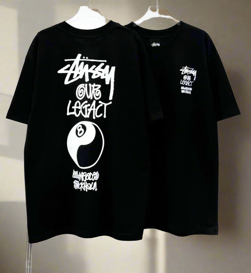 Stussy (8 Ball) POM, Casual T-shirt, Unisex