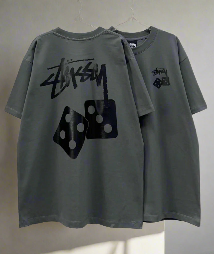 Stussy Dice POM, Casual T-shirt, Unisex