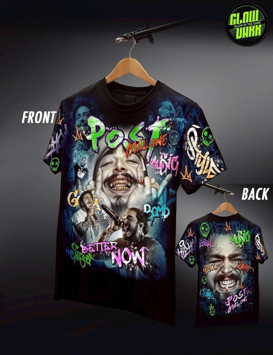 Post Malone , Unisex (Glow in the Dark)