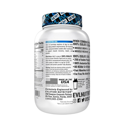 EVL Nutrition - 100% Isolate Protein