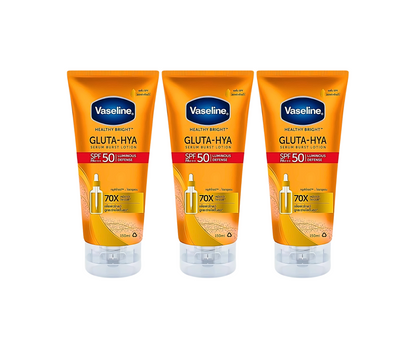Vaseline Gluta-Hya Serum Burst Lotion Luminous Defense SPF50 PA+++